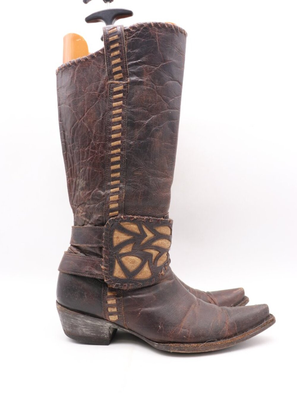 Old Gringo Tall Western Boots Women's Size 9 B Brown Leather Knee High Cowboy